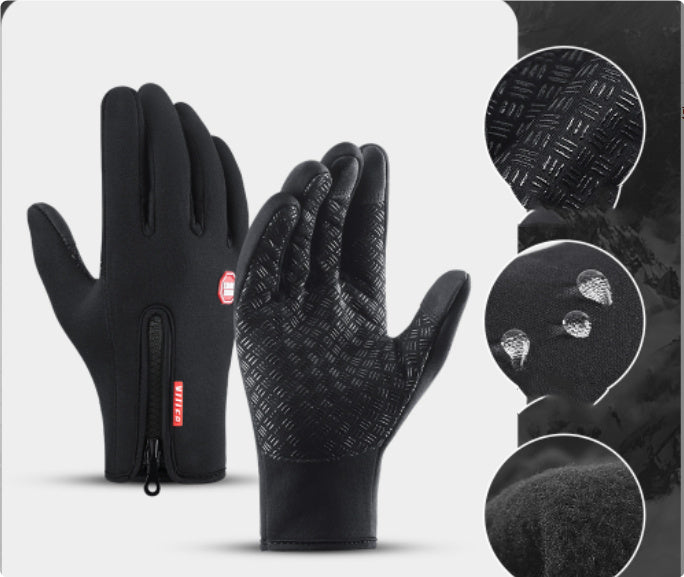 Winterhandschoenen met touchscreen – waterdicht, gevoerd, geschikt voor motor- en fietssport